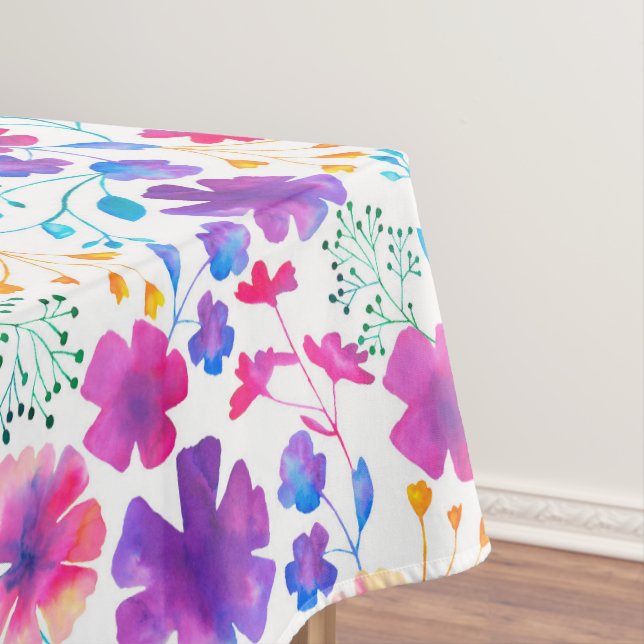 Leuchtstoff bunte Muster-mit Blumentischdecke Tischdecke (Beispiel)