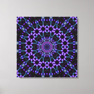 Leuchtstrukturen Mandala Leinwanddruck