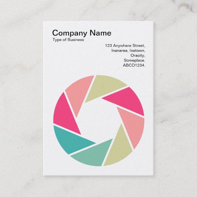 Leuchtsymbol - Farben 01 Visitenkarte (Vorderseite)