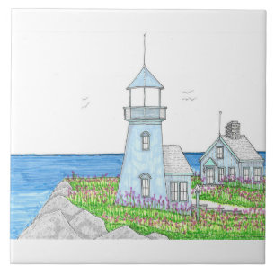 Leuchtturm 2 Keramik Tile Fliese