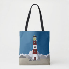 Leuchtturm Allover Tote Bag Tasche