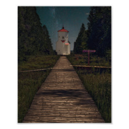 Leuchtturm am Night Door Landkreis, WI Fotodruck