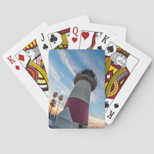 Leuchtturm am Ozeanhafen Spielkarten (Rückseite)