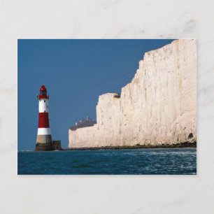 Leuchtturm am Strand Head, Eastbourne, East Sussex Postkarte