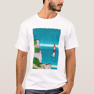 Leuchtturm am Strand Shirt amazon