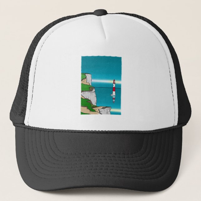 Leuchtturm am Strand Shirt amazon Truckerkappe (Vorderseite)