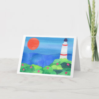 Leuchtturm an Montauk Punkt Karte