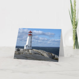 Leuchtturm an Peggy Bucht Karte