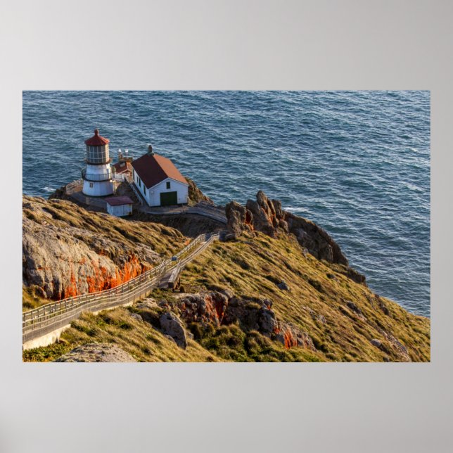 Leuchtturm an Point Reyes National Seashore Poster (Vorne)