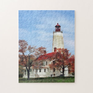 Leuchtturm an Sandy-Haken
