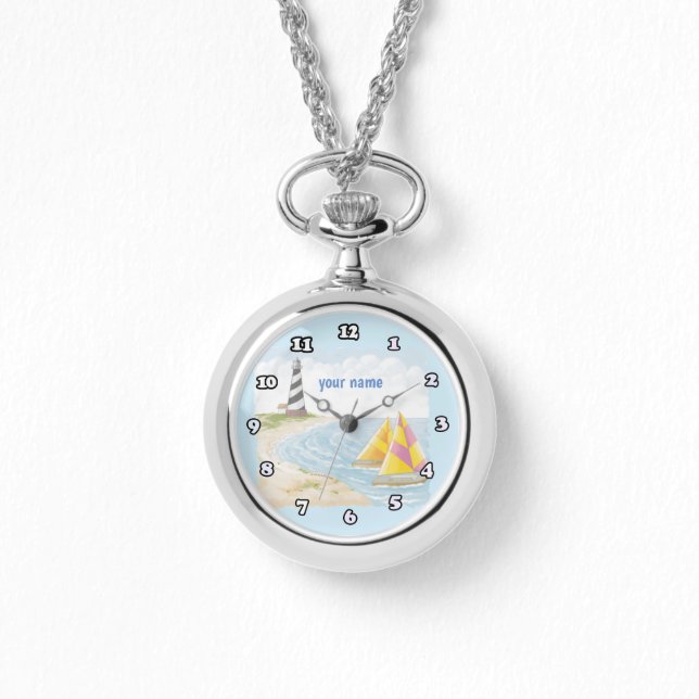 Leuchtturm Armbanduhr (Vorderseite)