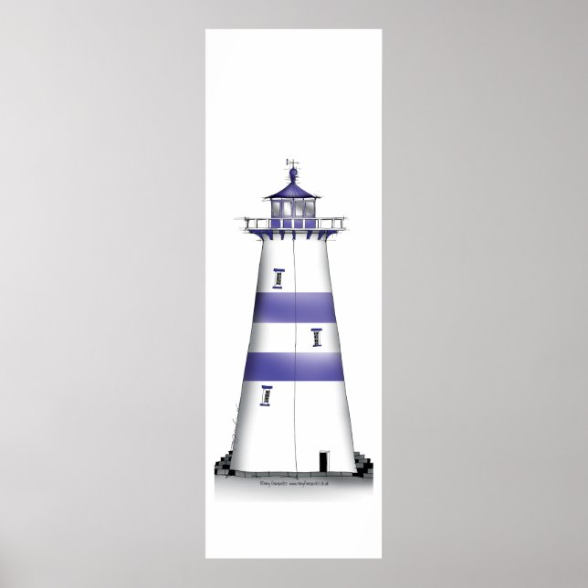 Leuchtturm Art Printing 5, tony fernandes Poster (Vorne)