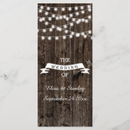 Leuchtturm auf dem alten Holzhochzeitprogramm Programm