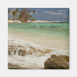 Leuchtturm auf dem Half-Mond-Caye-Naturdenkmal Magnet