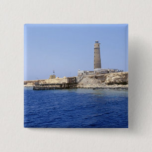 Leuchtturm auf den Brother Islands, Rotes Meer, Äg Button