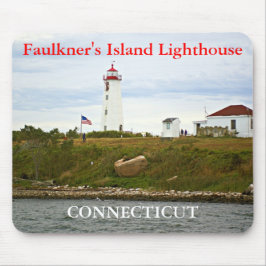 Leuchtturm auf der Insel Faulkner, Connecticut Mou Mousepad
