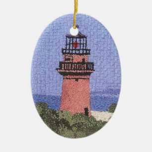 Leuchtturm auf Martha's Vineyard Keramikornament