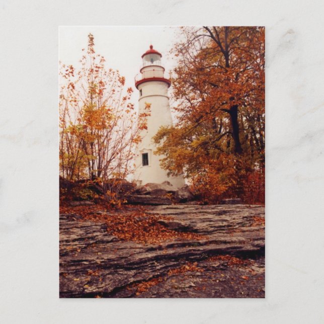 Leuchtturm aus Marmor Postkarte (Vorderseite)