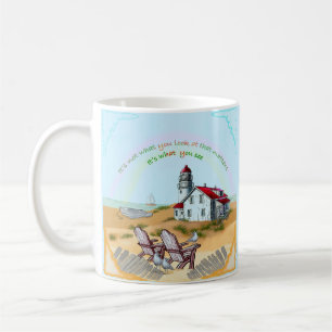 Leuchtturm Aussichtspunkt Kaffeetasse