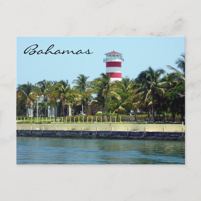 Leuchtturm Bahamas Postkarte (Vorderseite)