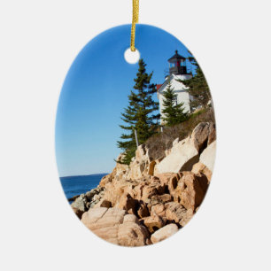 Leuchtturm Bass Harbour Keramik Ornament