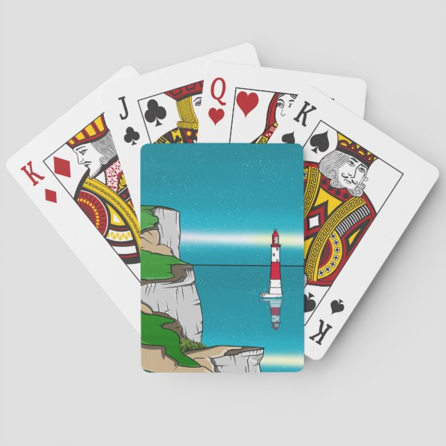 Leuchtturm "Beachy Head" im Ärmelkanal Spielkarten (Rückseite)