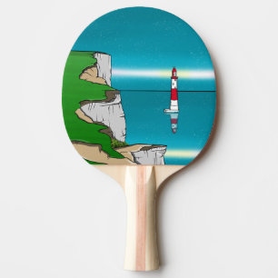 Leuchtturm "Beachy Head" im Ärmelkanal Tischtennis Schläger