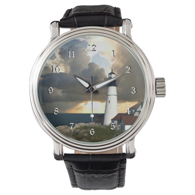 Leuchtturm Beacon Armbanduhr (Vorderseite)
