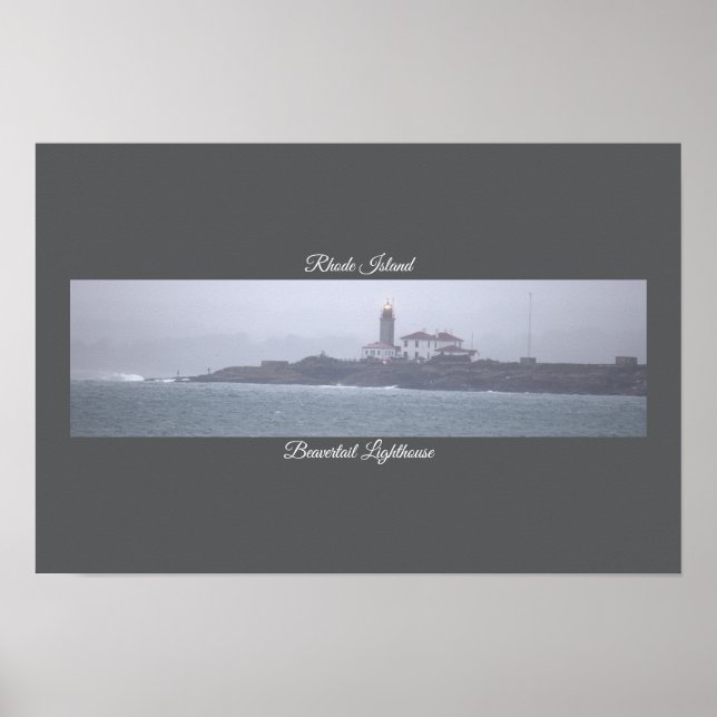 Leuchtturm Beavertail Poster (Vorne)