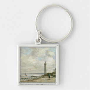 Leuchtturm bei Honfleur, 1864-66 (Öl auf Platte) Schlüsselanhänger
