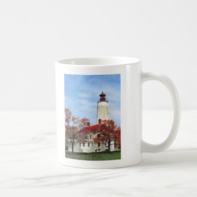 Leuchtturm bei Sandy Hook Kaffeetasse (Rechts)