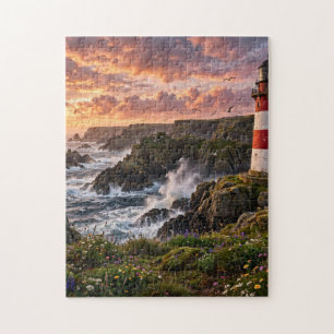Leuchtturm bei Sonnenuntergang