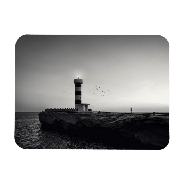 Leuchtturm bei Sunset Magnet (Horizontal)