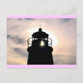 Leuchtturm bei Sunset Postkarte