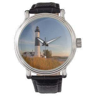Leuchtturm Big Sable Point am Lake Michigan 3 Armbanduhr
