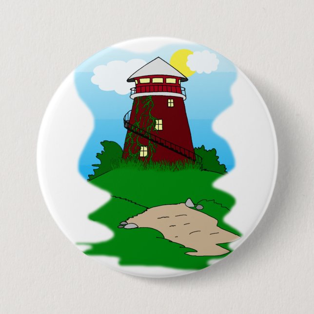 Leuchtturm Button (Vorderseite)