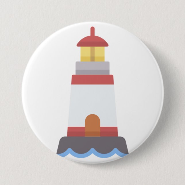 Leuchtturm Button (Vorderseite)