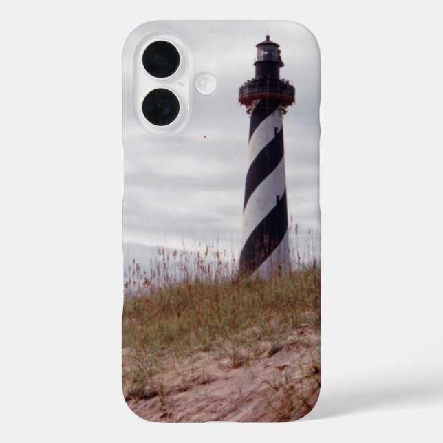 Leuchtturm Cape Hatteras iPhone 16 Hülle (Rückseite)