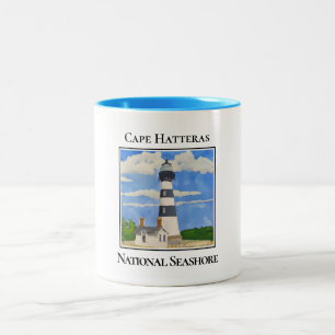 Leuchtturm, Cape Hatteras, National Seashore Zweifarbige Tasse
