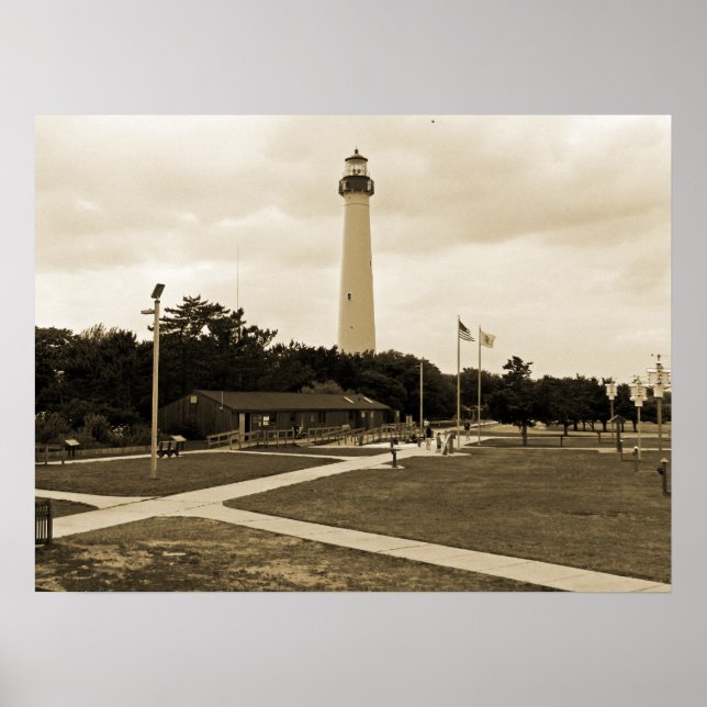 Leuchtturm Cape May Poster (Vorne)