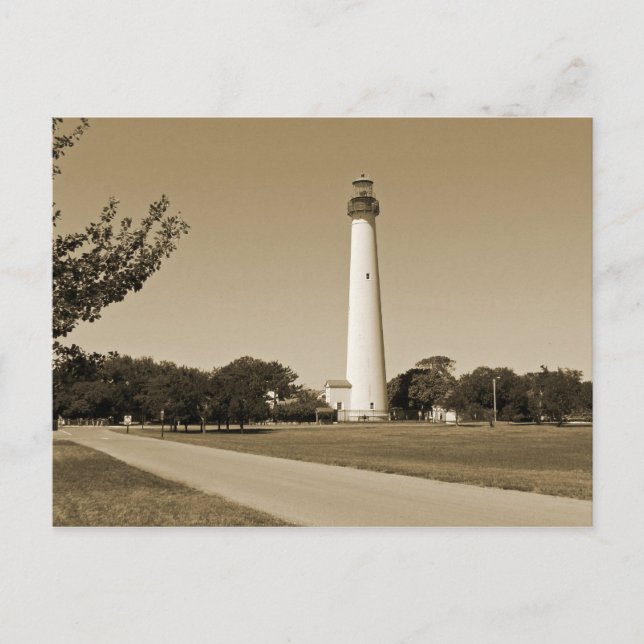Leuchtturm Cape May Postkarte (Vorderseite)