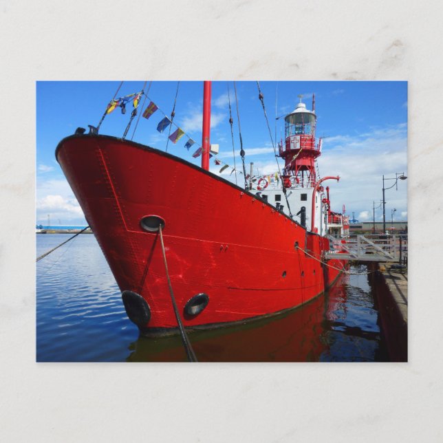Leuchtturm, Cardiff Bay, Cardiff, Wales Postkarte (Vorderseite)