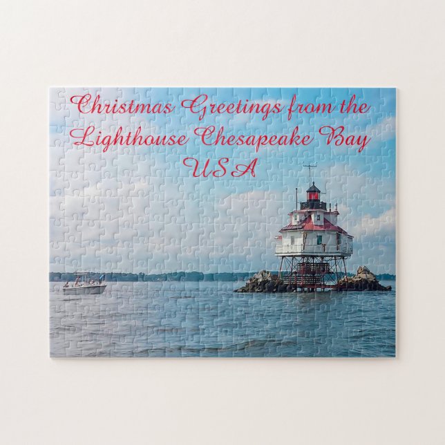 Leuchtturm Chesapeake Bay. Jigsaw Puzzle (Horizontal)