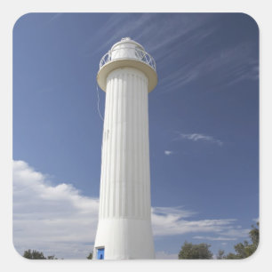 Leuchtturm Clarence Head, Yamba, New South Quadratischer Aufkleber