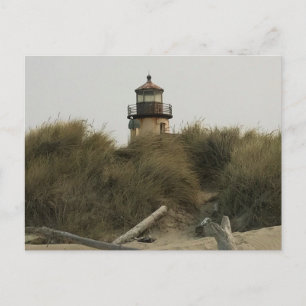 Leuchtturm Coquille River, OR Postkarte