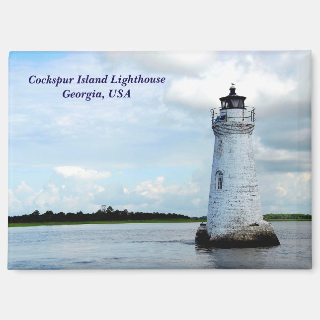 Leuchtturm der Cockspur-Insel Magnet (Vorderseite)
