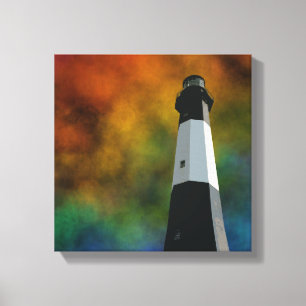 Leuchtturm der Insel Tybee Leinwanddruck