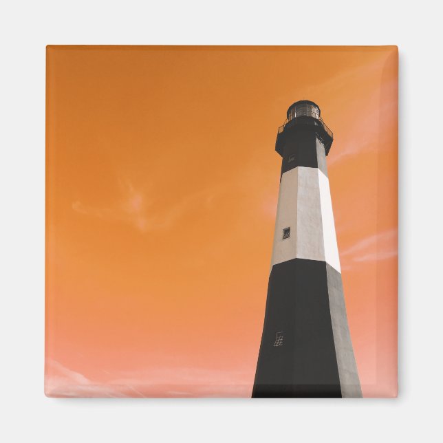 Leuchtturm der Insel Tybee Magnet (Vorne)