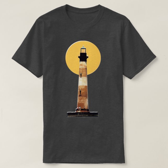 Leuchtturm der Morris Island T-Shirt (Design vorne)