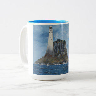 Leuchtturm Fastnet, Irland, Irische See, Plakette Zweifarbige Tasse